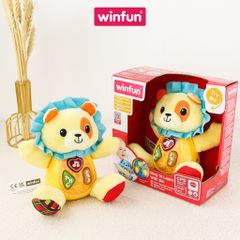 Đồ chơi sơ sinh tiền giáo dục sư tử phát nhạc, học tiếng anh vui nhộn 0691-01 Winfun