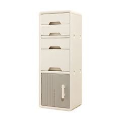 Tủ kệ nhựa đa năng 1 cánh + 4 ngăn Finley Oscar phong cách Hàn Quốc, đơn giản, thanh lịch
