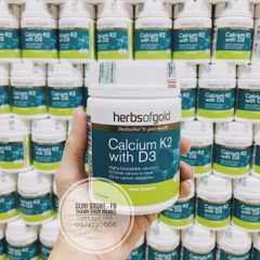 Calcium - Vitamin D3 + K2 HerbsOfGold 90v