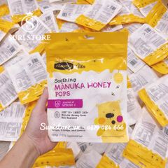 Kẹo tăng đề kháng Comvita soothing manuka honey pop New Zealand - 112g - 3Y+