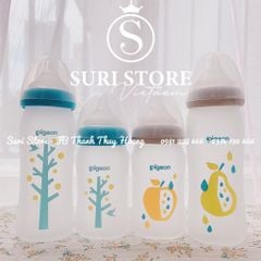 Bình sữa Pigeon thủy tinh nhám mờ 160ml & 240ml