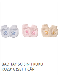 Bao tay sơ sinh (set 1 cặp) KU2316