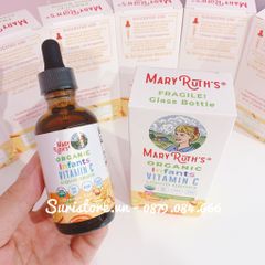 Vitamin C Mary Ruth's Mỹ dạng giọt - 60ml - 0-12m