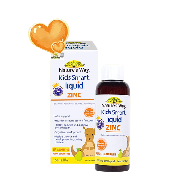  Siro Nature's Way Kids Smart Liquid Zinc Úc bổ sung kẽm  - 100ml 