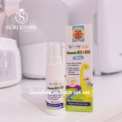 Vitamin D3 và K2  WhyKids dạng xịt