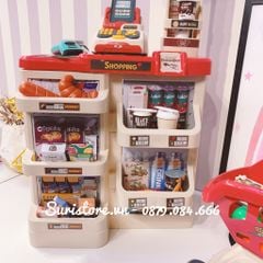 Đồ chơi Quầy siêu thị có xe đẩy - 3y+ - 48 chi tiết