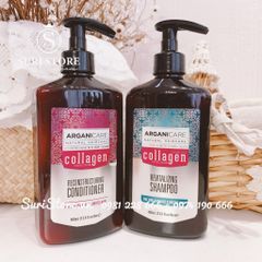 Set dầu gội xả Arganicare Collagen Pháp (400ml/chai)