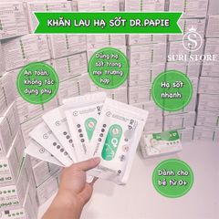 Khăn lau hạ sốt Dr.Papie Việt Nam - hộp 5 miếng