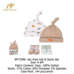 Set 4 món phụ kiện mũ tất Bebe Favour Luvable
