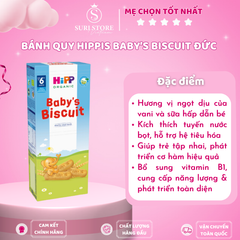 Bánh quy Hippis Baby's biscuit Đức - 180g