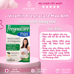Vitamin Pregnacare Anh Max bà bầu bổ sung vitamin trong thai kì