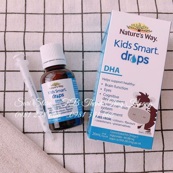  Dha Kids Smart Nature's Way dạng giọt cho bé 20ml (Hộp) 