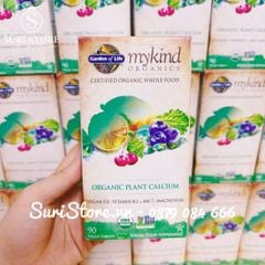 Viên uống canxi hữu cơ Mykind Garden of life Mỹ