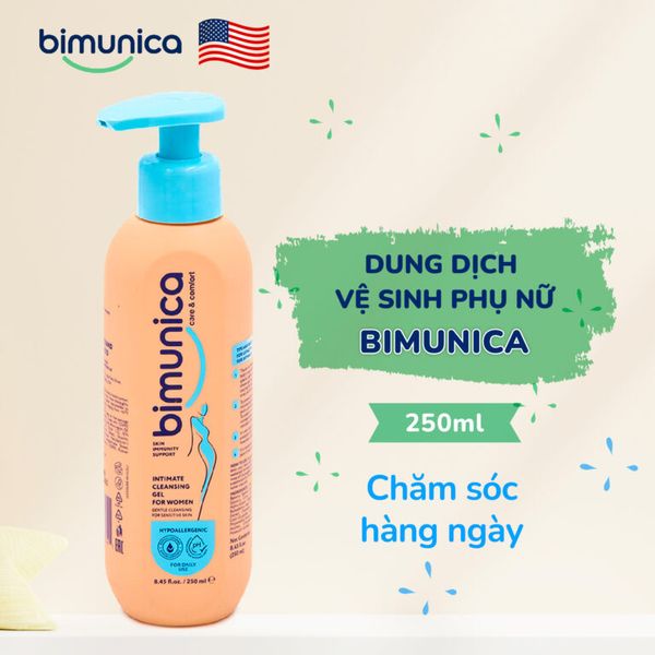  Dung dịch vệ sinh phụ nữ Bimunica Hoa Kỳ - 250ml 