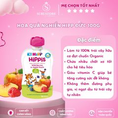 Hoa quả nghiền Hipp Đức 100g 4m