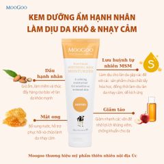 Kem dưỡng ẩm dịu da MSM MooGoo Úc chiết xuất hạnh nhân - 120g