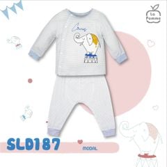 Lapomme - Bộ voi con cúc cài lệch Newborn (0-3mth)