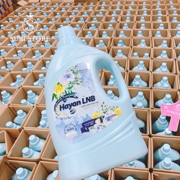  Nước giặt xả sinh học Hayan Hàn Quốc hương nước hoa dạng can - 3.2L 