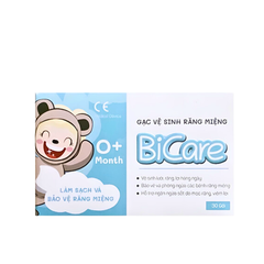 Gạc vệ sinh răng miệng Bicare 30 gói/hộp