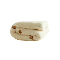 Chăn lông cừu Chezbebe HQ 1 mặt cotton thêu