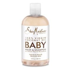 Sữa tắm gội Shea Moisture Baby Mỹ 2in1 giúp giữ ẩm và chống viêm da cho bé - 384ml