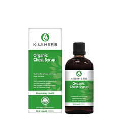 Siro Organic Chest Syrup Kiwiherbs NewZealand ho đờm co thắt