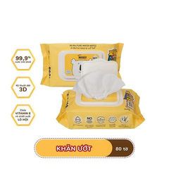 Khăn ướt MOBY to 80 tờ (Túi)