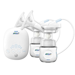 Máy hút sữa điện đôi hoa tuyết Philips Avents Anh SCF303/01 đa chế độ hút cùng thiết kế nhỏ gọn