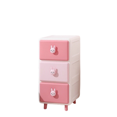 Tủ nhựa đa năng thỏ hồng Holla HL09170 - 3 tầng (35*40*69cm)