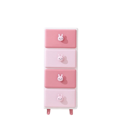 Tủ nhựa đa năng thỏ hồng Holla HL09171 - 4 tầng (35*40*89cm)