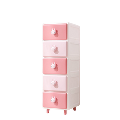 Tủ nhựa đa năng thỏ hồng Holla HL09172 - 5 tầng (35*40*109cm)