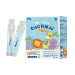Men sống Bạch Mai Pro - Hỗ trợ giảm rối loạn tiêu hoá, giúp trẻ ăn ngon, tăng đề kháng - 15 ống*10ml