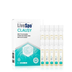 Bào tử lợi khuẩn giảm rối loạn tiêu hóa cho người uống kháng sinh LiveSpo Clausy VN - 10ống*5ml