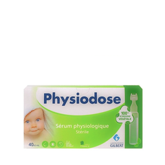 Nước muối sinh lý Physiodose Pháp xanh lá - 40 ống