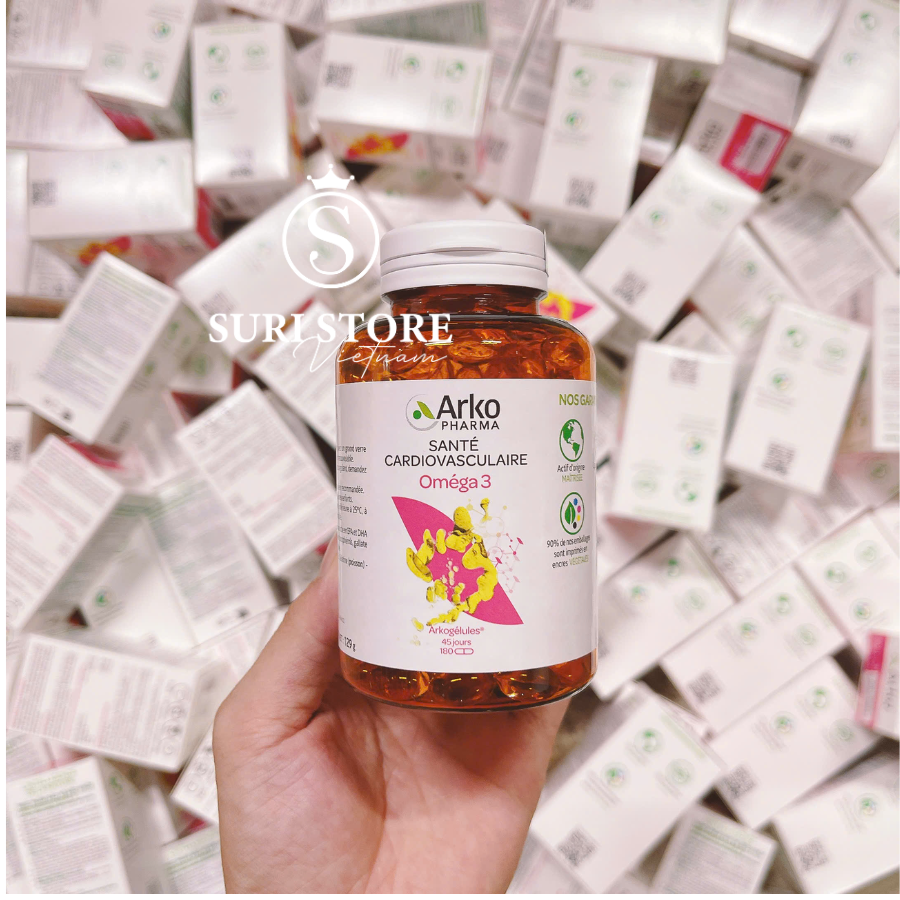 Vien u ng d u ca Omega 3 Arkopharma 180 vien chinh hang Phap Suri Store