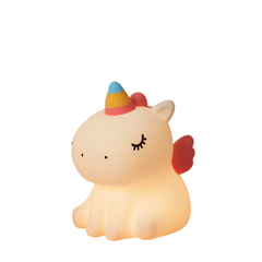 Đèn ngủ Unicorn Pony cảm ứng phát sáng 17901 - 10*15*15cm nhắm mắt