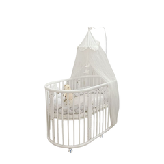 Cũi Monmon Oval trẻ em 6in1 dùng cho bé từ sơ sinh tới 8 tuổi
