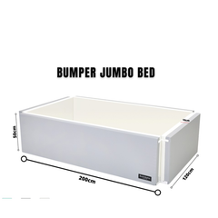 Giường Bumper Jumbo Bonitabebe - Xám - 120*200*50 (cm)