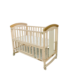 Nôi cũi gỗ Umoo UM08105 - Gỗ tự nhiên - 107*63*92 cm