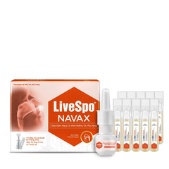 Xịt mũi LiveSpo Navax giảm nguy cơ viêm đường tai, mũi, họng Việt Nam - 10ống*4ml
