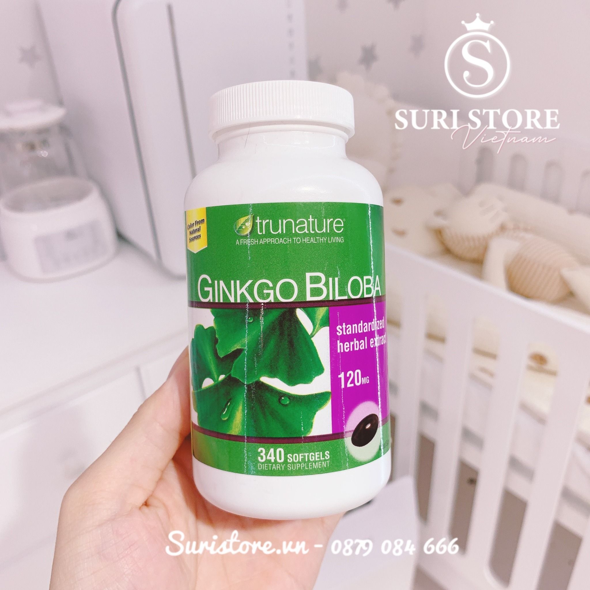 Bổ não Ginkgo Biloba Trunature Mỹ 340v Suri Store