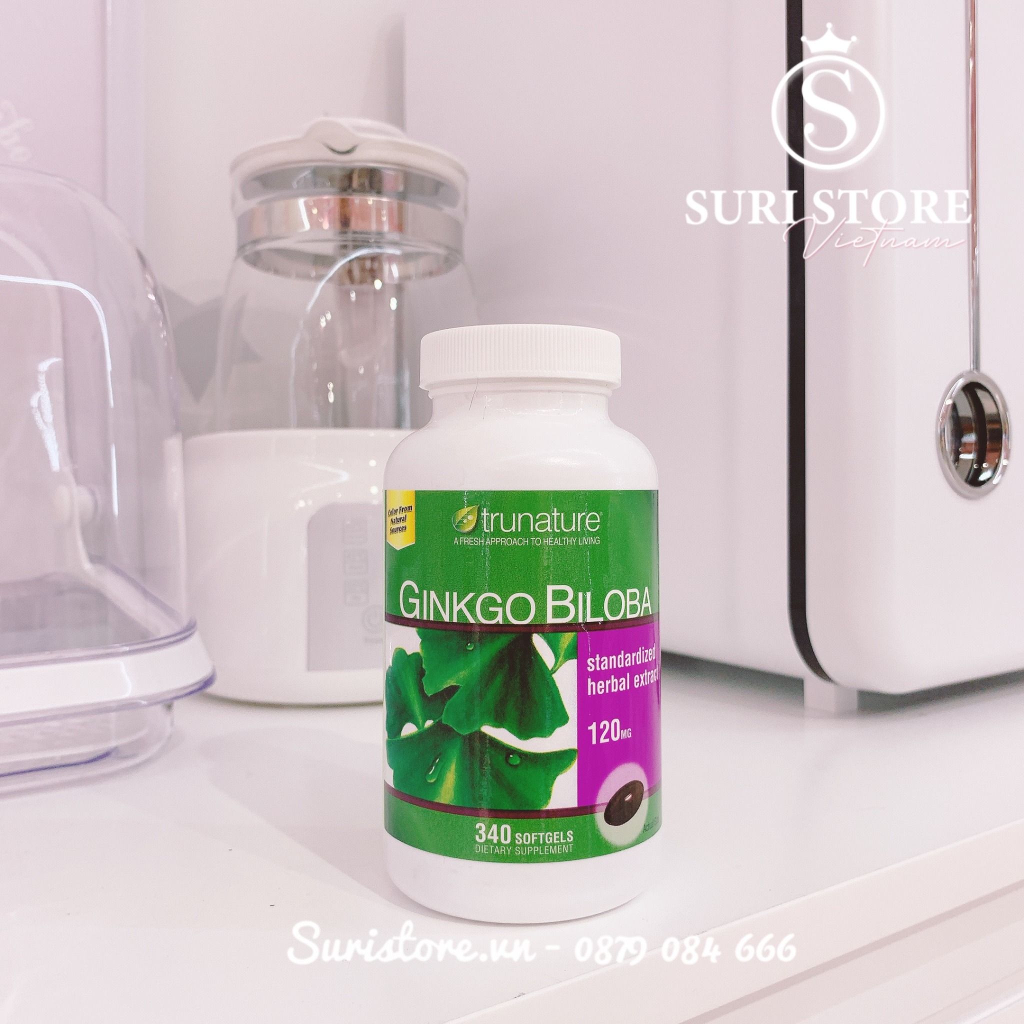 Bổ não Ginkgo Biloba Trunature Mỹ 340v Suri Store