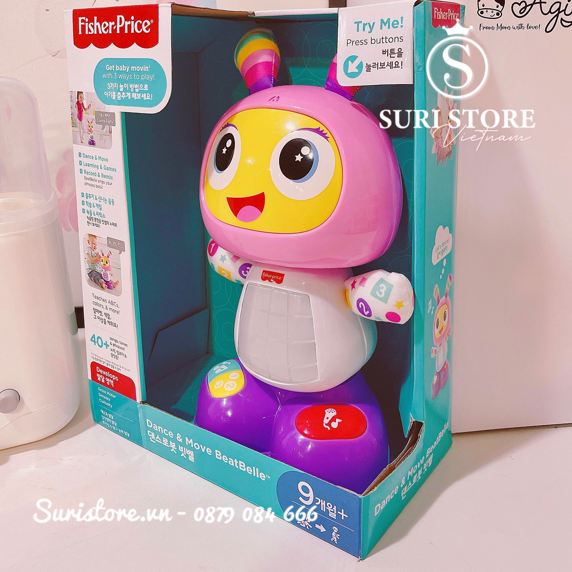 Beatbo Beatbelle Mainan Beat Bot Fisher Price Beat Belle Toy