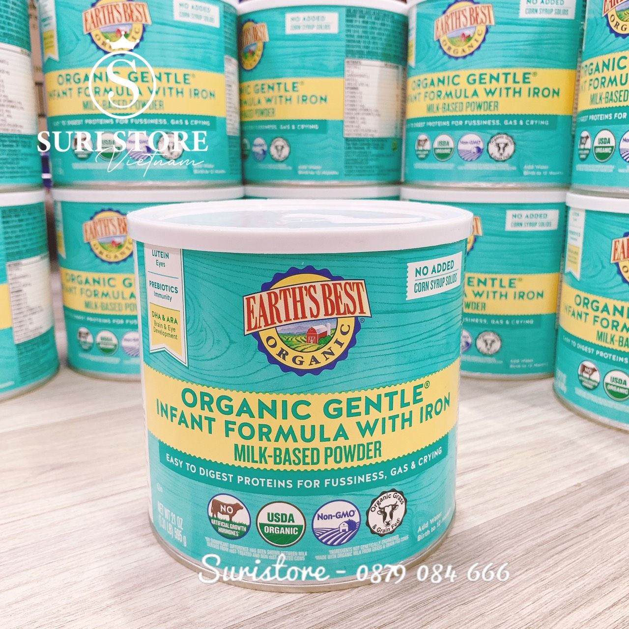Earth's best organic gentle infant formula with iron hot sale powder