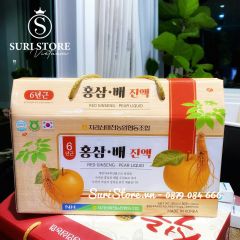 Nước hồng sâm lê Red Ginseng Pear Hàn Quốc - 50ml*30