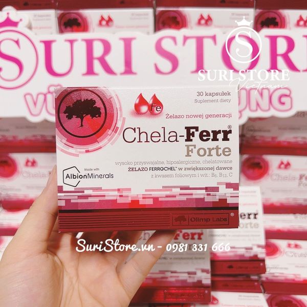  Viên sắt Chela-Ferr Forte cho bà bầu Ba Lan - 30 viên 