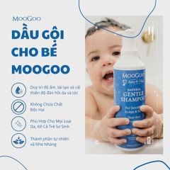 Dầu gội dịu nhẹ cho bé da nhạy cảm Moogoo Úc Natural Gentle - 250ml