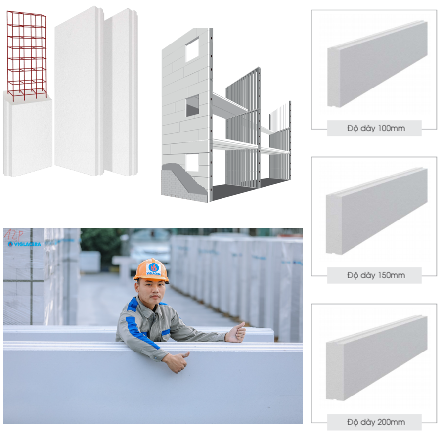 PANEL TẤM LỚN 2 LÕI THÉP ỨNG DỤNG TRONG XÂY TƯỜNG