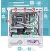 VỎ CASE PC VALKYRIE VK03 CASE LCD WHITE