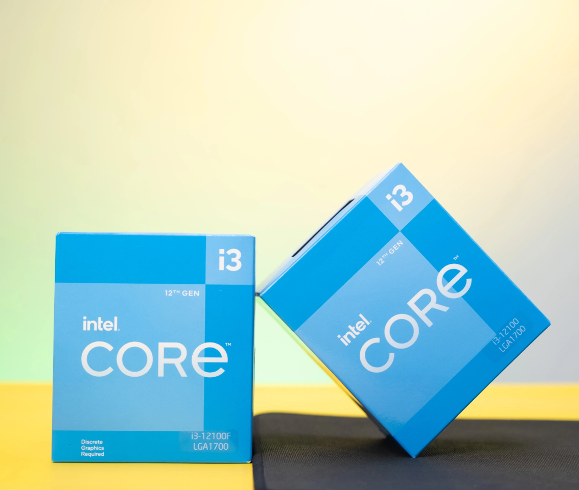 CPU corei3 12100f box Intel Core i3-12100F Processor (4.3 GHz, 4 Cores, LGA 1700